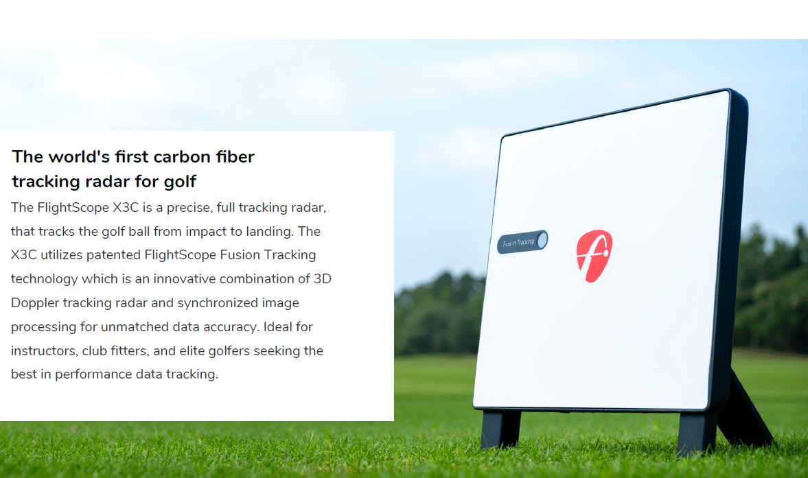 FlightScope X3C Golf Launch Monitor - MIA Golf Technology
