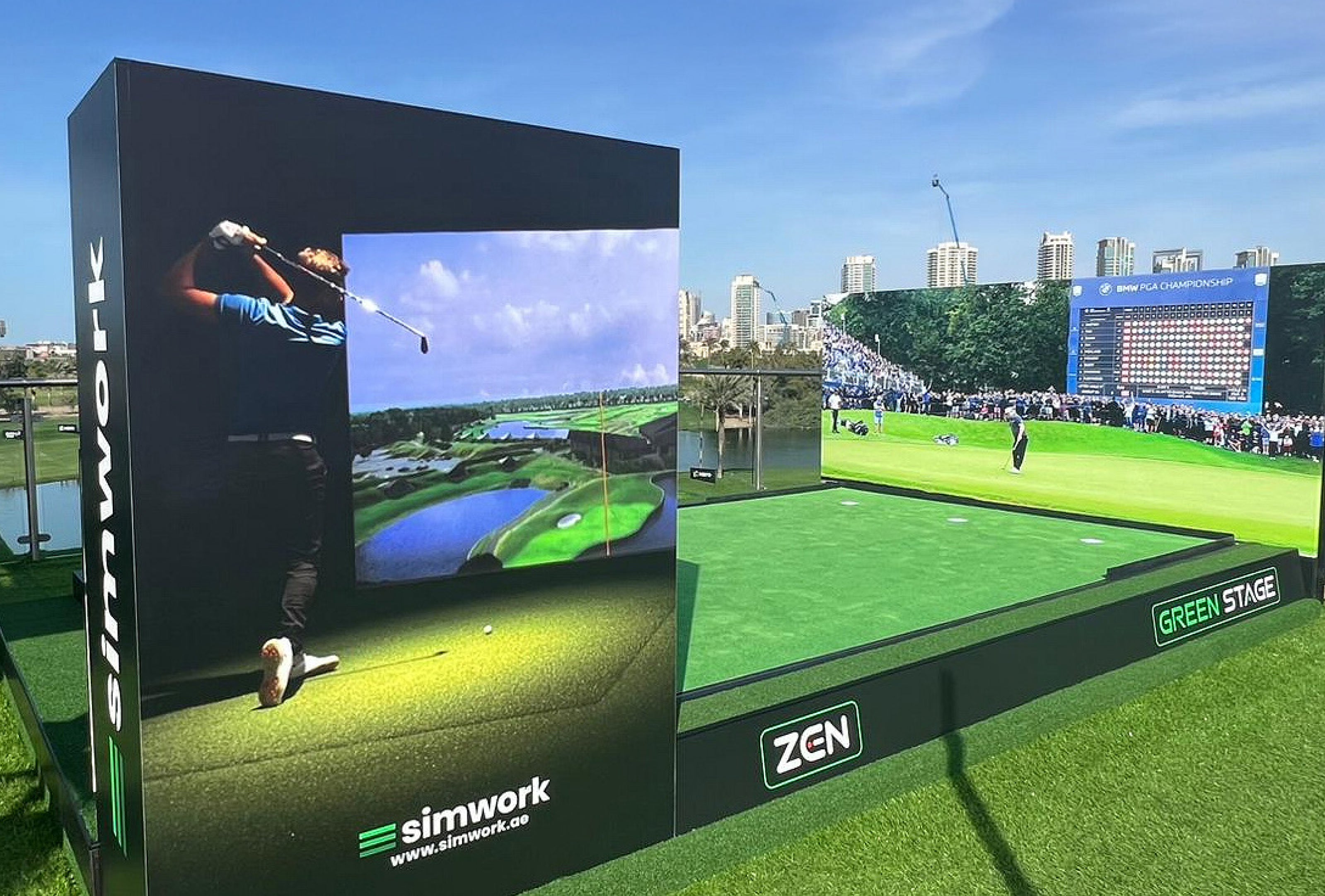 Zen Green Stage | For Indoor Putting & Full Swing – MIA Golf Technology