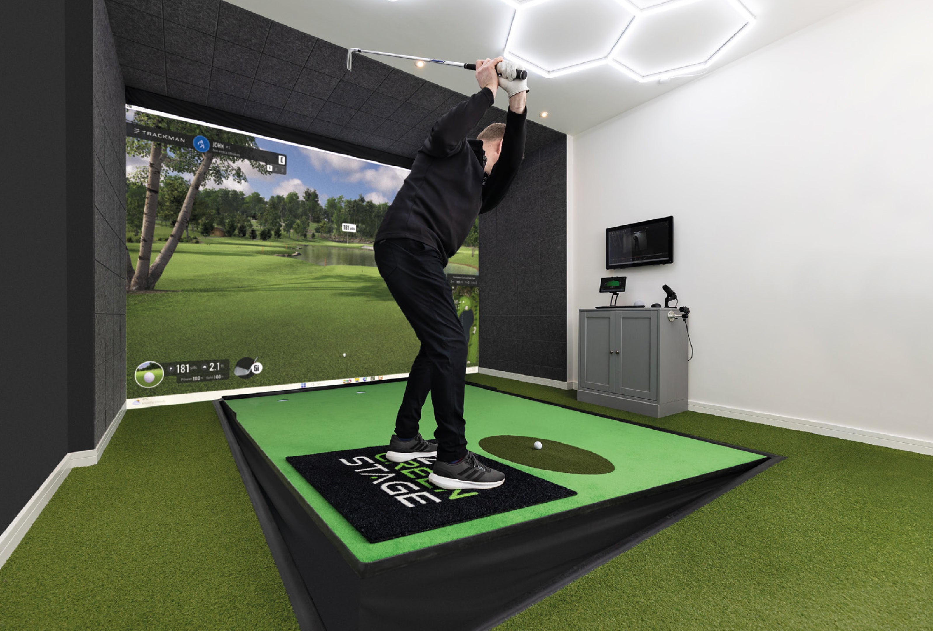 Zen Green Stage | For Indoor Putting & Full Swing – MIA Golf Technology